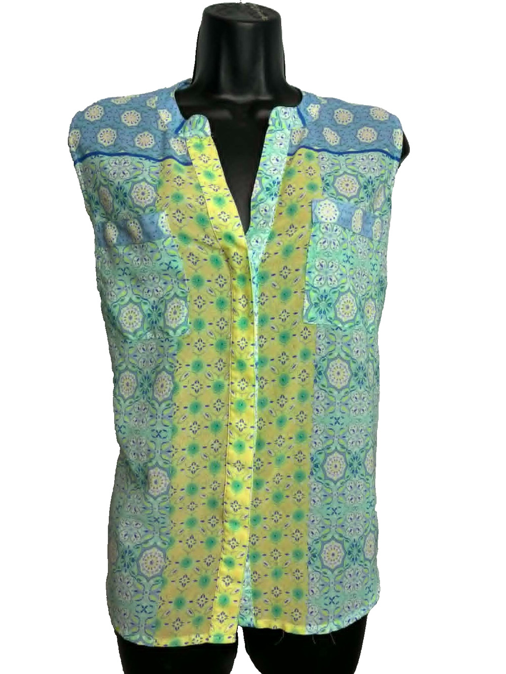 Preswick & Moore Women's Petite XL Sleeveless Button-down Sleeveless Blouse